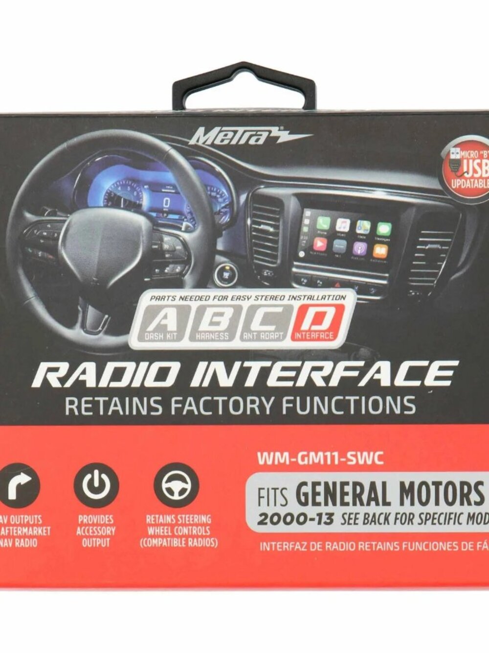 Metra WM-GM11-SWC Radio Wire Harness and Data Interface W/ SWC for GM 2000-2013